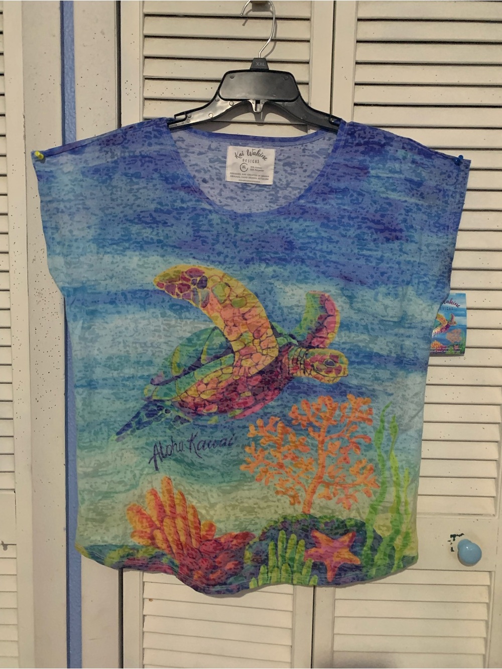 Kai Wahine Designs Hand Drawn In Hawaii T-shirt Swim Coverup
